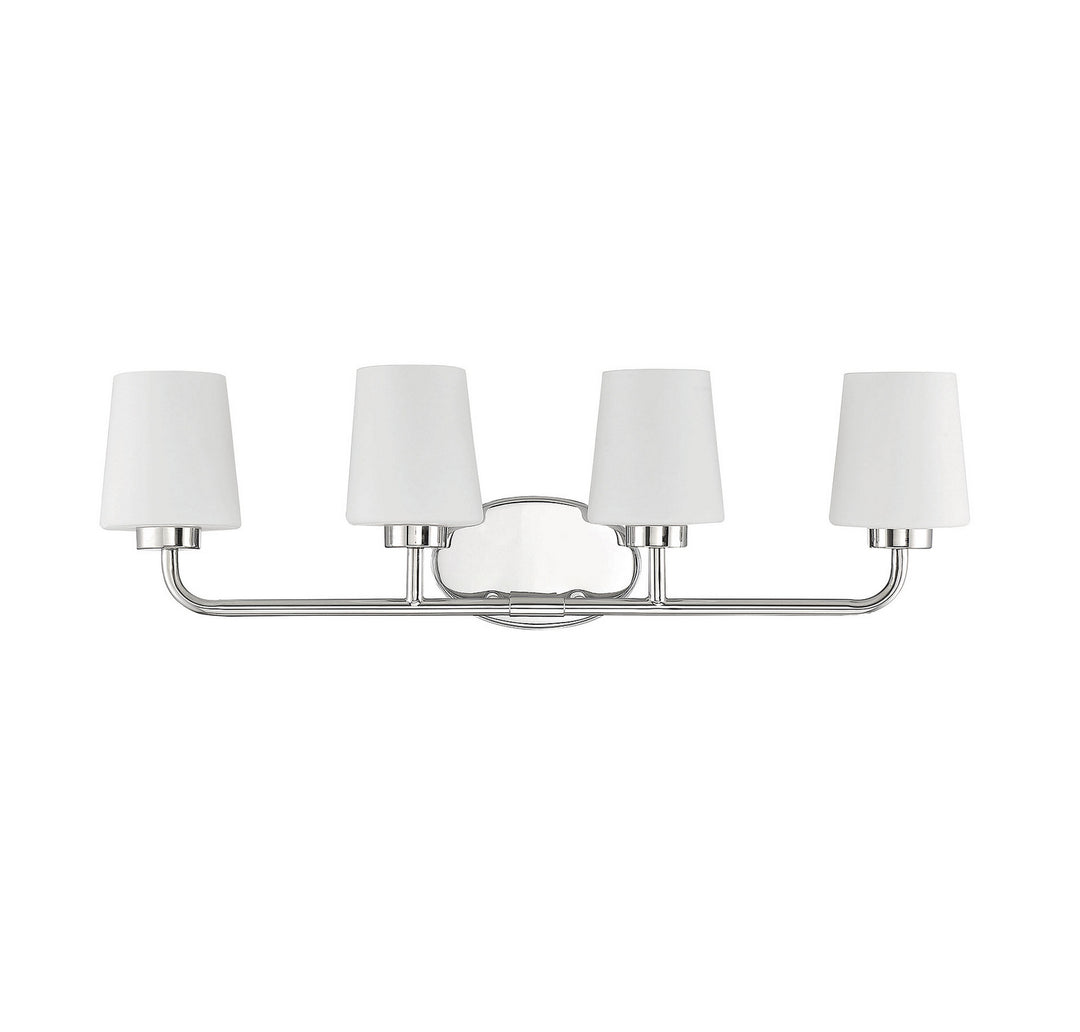 Savoy House Capra 8-4090-4-109 Bath Vanity Light 31 in. wide - Polished Nickel