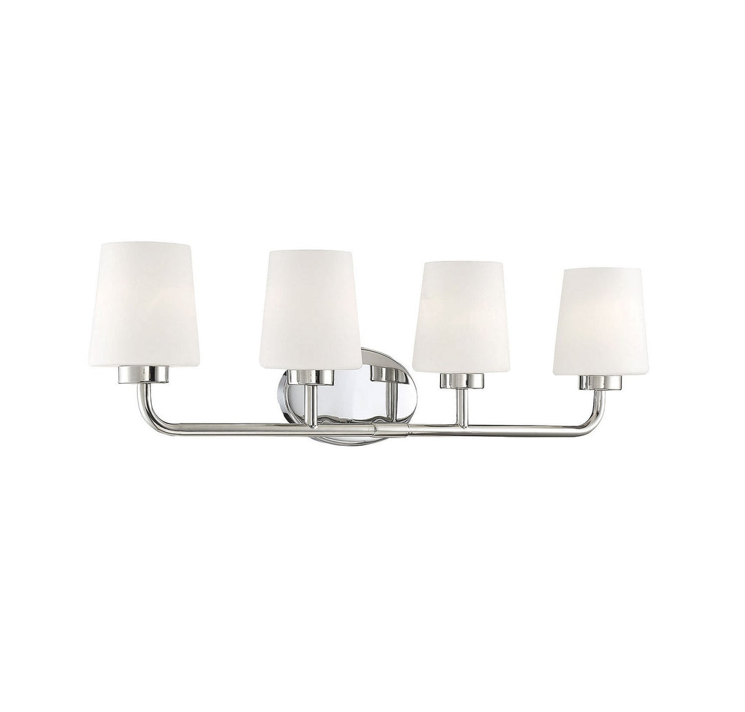 Savoy House Capra 8-4090-4-109 Bath Vanity Light 31 in. wide - Polished Nickel