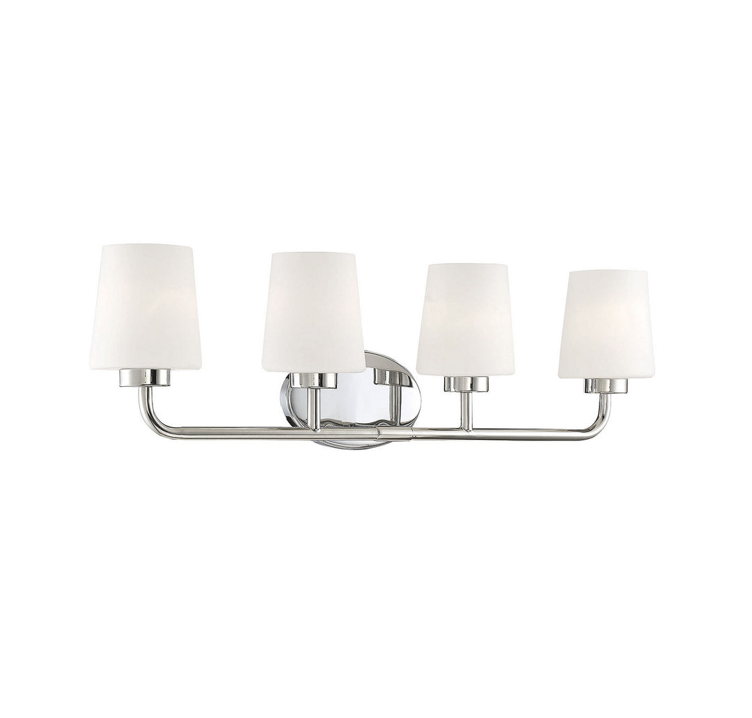 Savoy House Capra 8-4090-4-109 Bath Vanity Light 31 in. wide - Polished Nickel