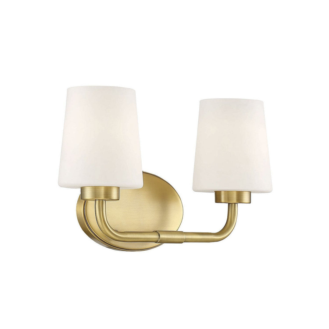 Savoy House Capra 8-4090-2-322 Bath Vanity Light 15 in. wide - Warm Brass