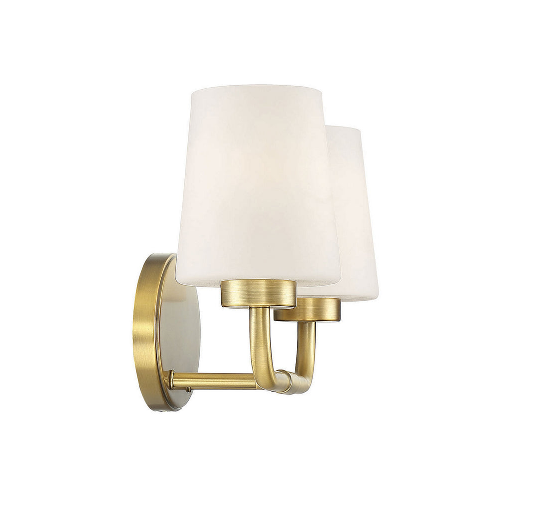 Savoy House Capra 8-4090-2-322 Bath Vanity Light 15 in. wide - Warm Brass