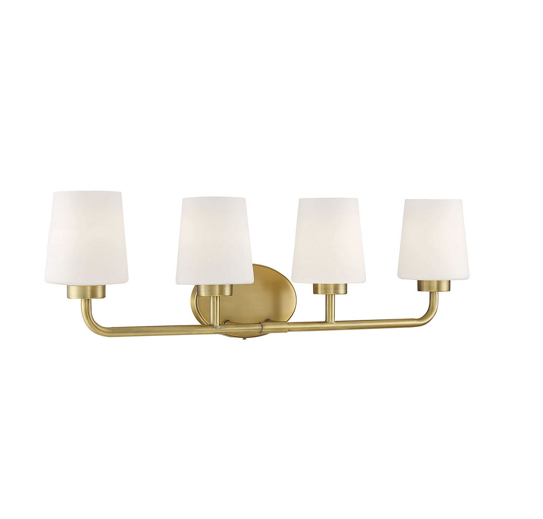 Savoy House Capra 8-4090-4-322 Bath Vanity Light 31 in. wide - Warm Brass