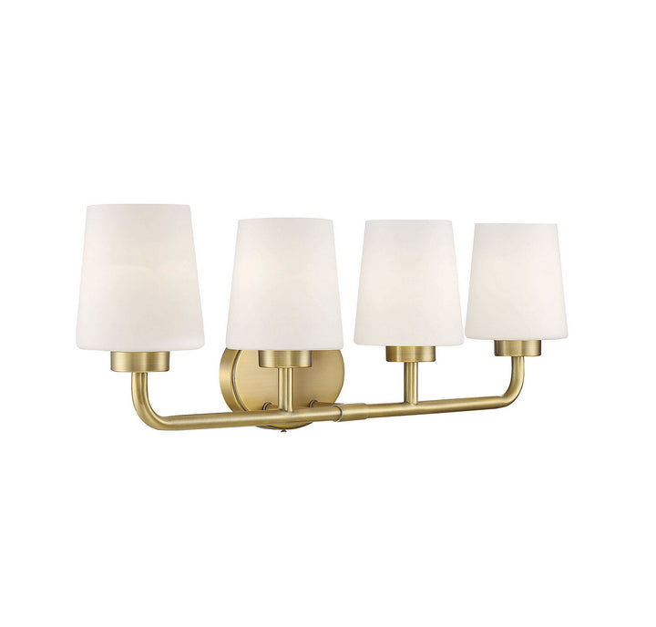 Savoy House Capra 8-4090-4-322 Bath Vanity Light 31 in. wide - Warm Brass