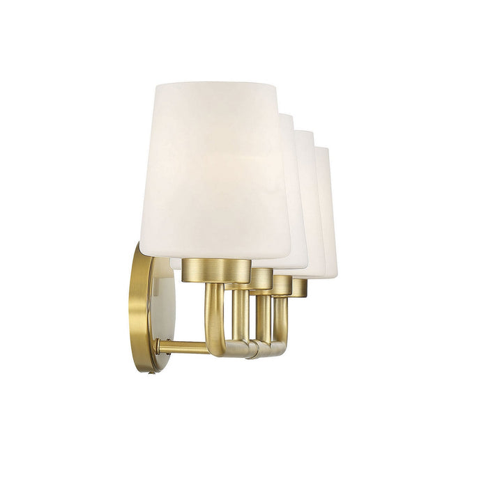 Savoy House Capra 8-4090-4-322 Bath Vanity Light 31 in. wide - Warm Brass