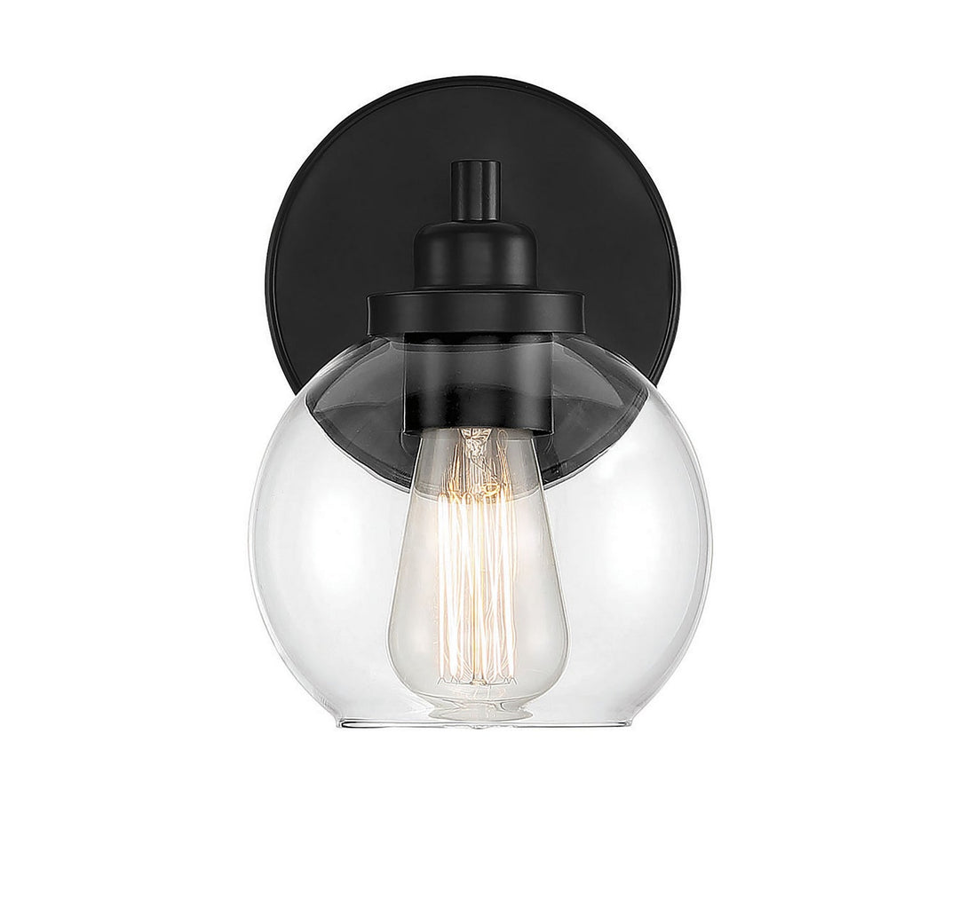 Savoy House Carson 9-4050-1-BK Wall Sconce Light - Matte Black