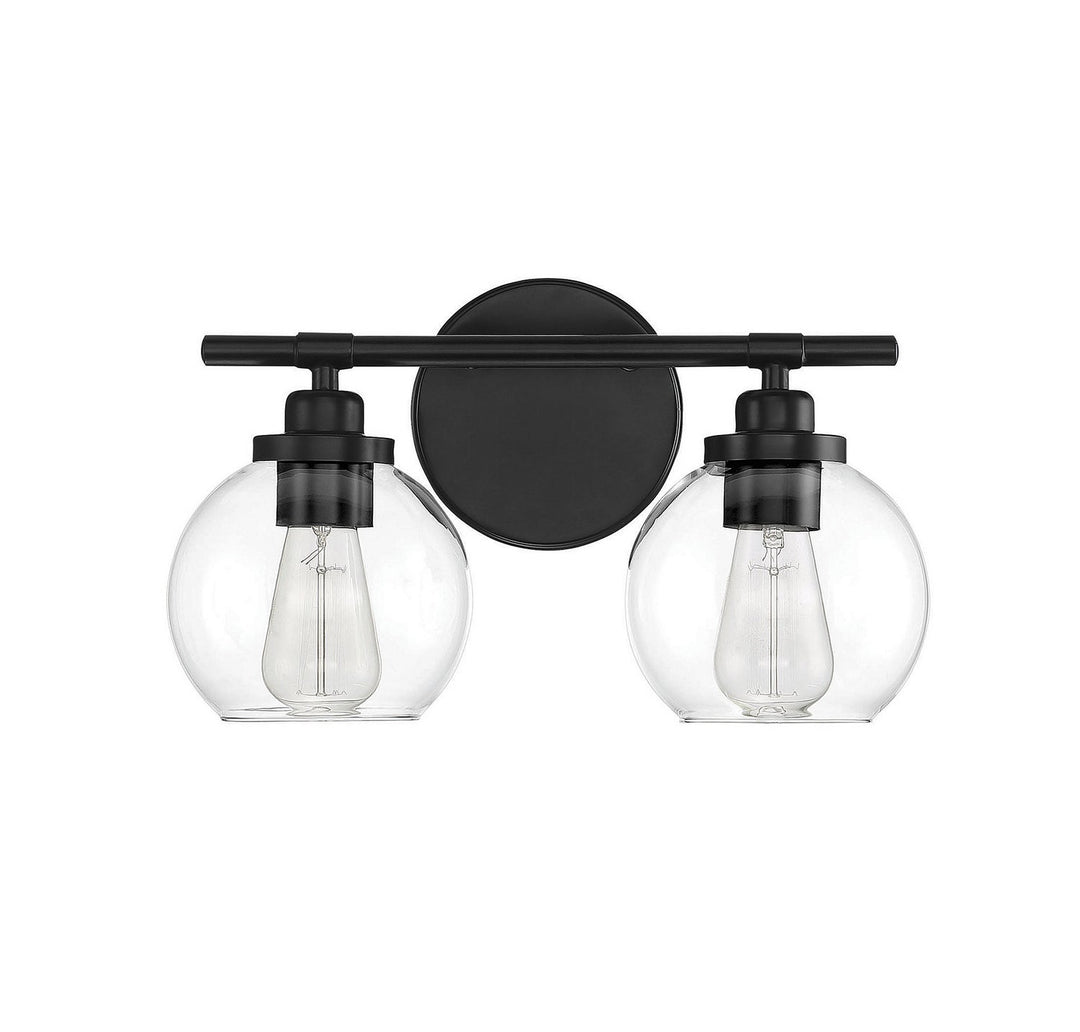 Savoy House Carson 8-4050-2-BK Bath Vanity Light 14 in. wide - Matte Black