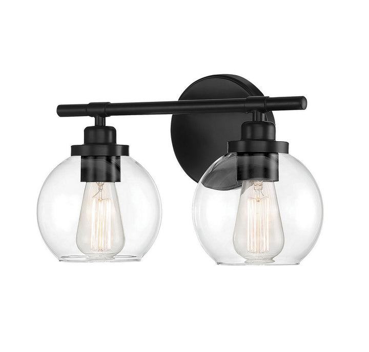 Savoy House Carson 8-4050-2-BK Bath Vanity Light 14 in. wide - Matte Black