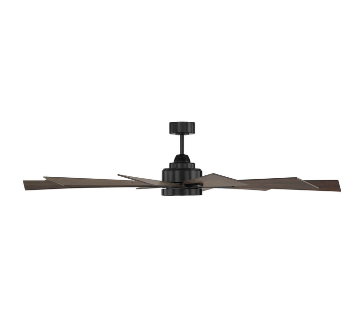 Meridian Farmhouse M2024MBK Ceiling Fan 60 - Matte Black, Antique Oak/