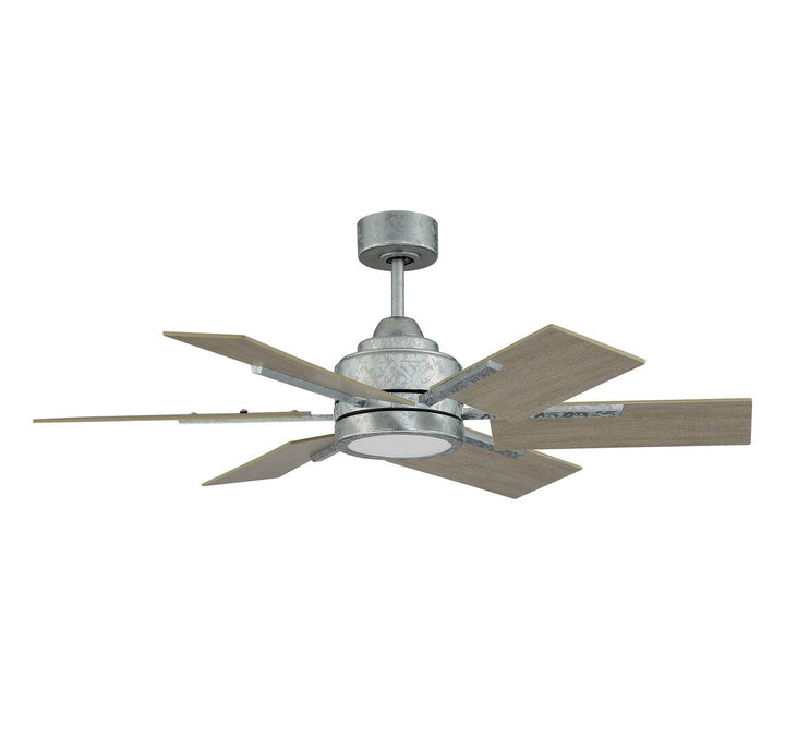 Savoy House Farmhouse II 44-770-6WO-168 Ceiling Fan 44 - Galvanized, Weathered Oak/