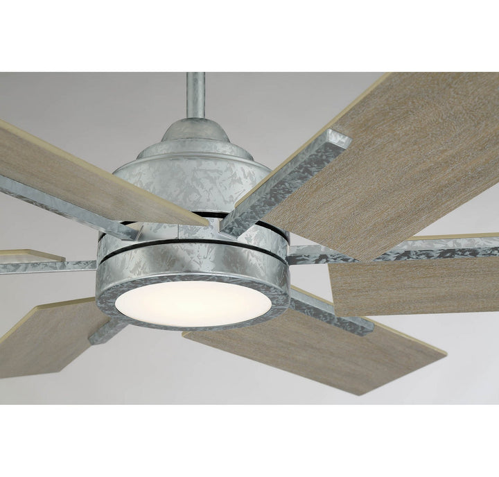 Savoy House Farmhouse II 44-770-6WO-168 Ceiling Fan 44 - Galvanized, Weathered Oak/