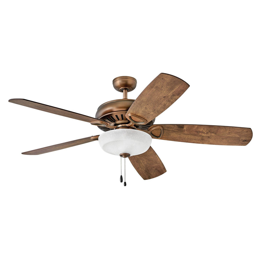 Hinkley Gladiator Illuminated 900460FAC-LID Ceiling Fan 60 - Antique Copper, Walnut, Birch/