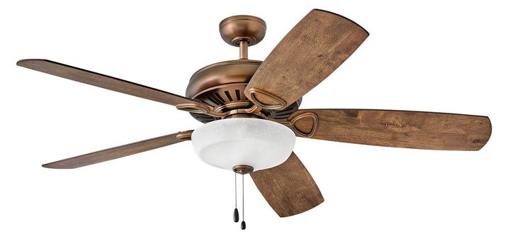 Hinkley Gladiator Illuminated 900460FAC-LID Ceiling Fan 60 - Antique Copper, Walnut, Birch/