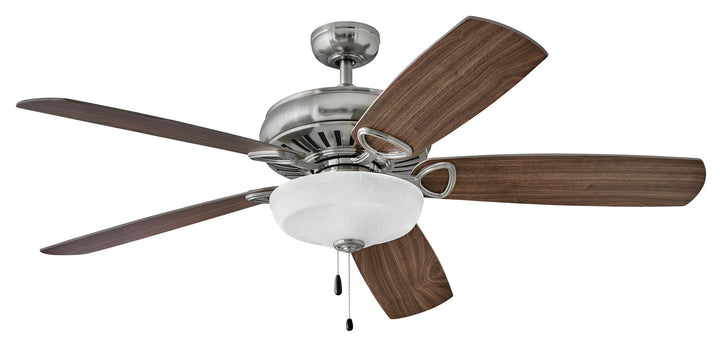 Hinkley Gladiator Illuminated 900460FBN-LID Ceiling Fan 60 - Brushed Nickel, Dark Walnut, Silver/