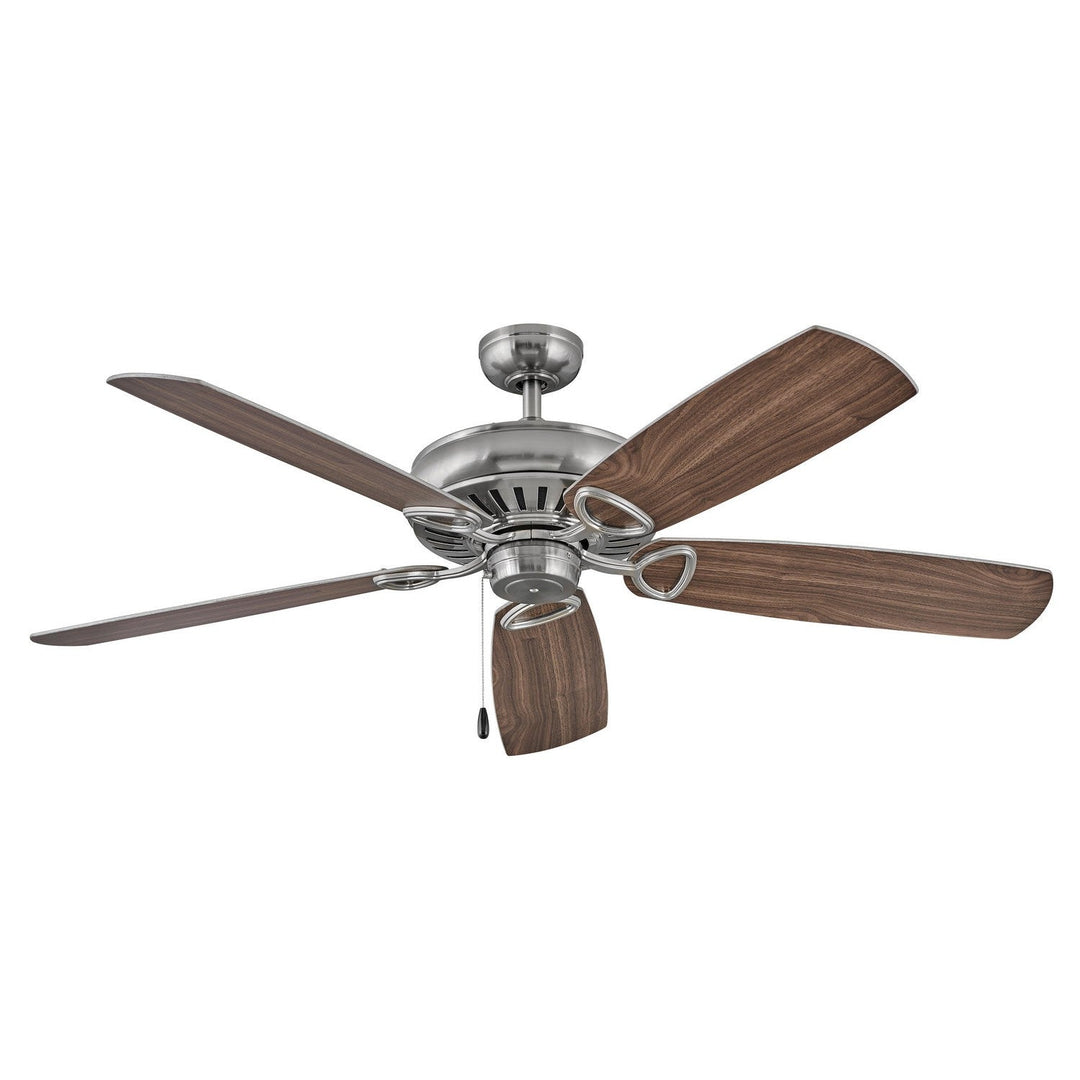 Hinkley Gladiator 900460FBN-NID Ceiling Fan 60 - Brushed Nickel, Dark Walnut, Silver/