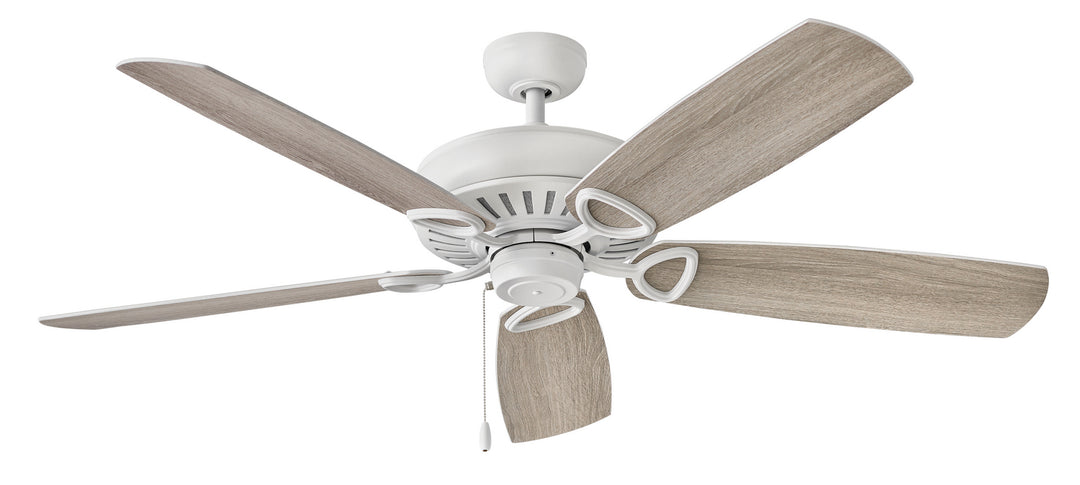 Hinkley Gladiator 900460FCW-NID Ceiling Fan 60 - Chalk White, Chalk White, Weathered Wood/