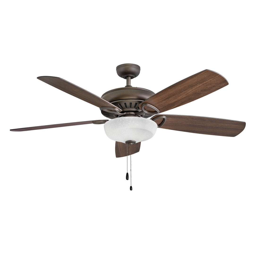 Hinkley Gladiator Illuminated 900460FMM-LID Ceiling Fan 60 - Metallic Matte Bronze, Walnut, Metallic Matte Bronze/