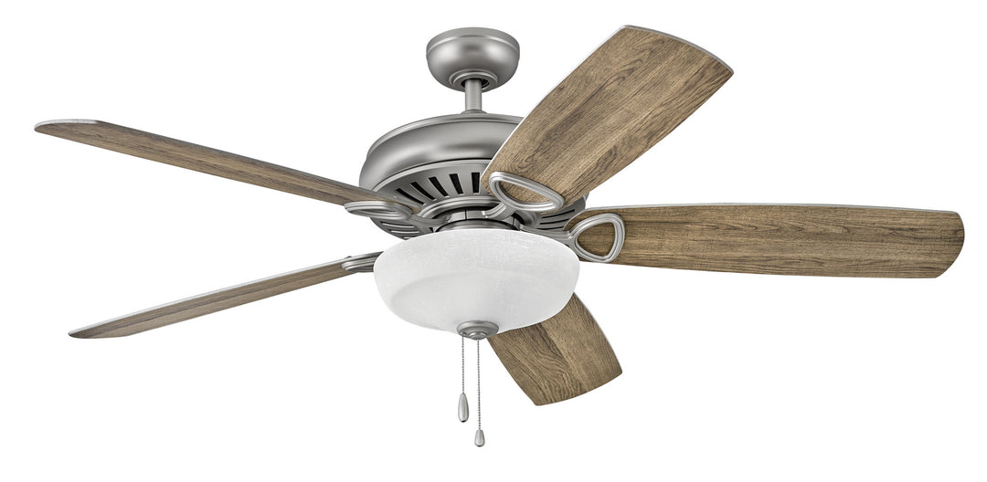 Hinkley Gladiator Illuminated 900460FSS-LID Ceiling Fan 60 - Satin Steel, Driftwood, Silver/