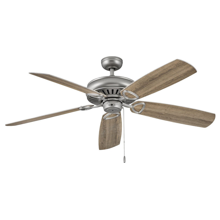 Hinkley Gladiator 900460FSS-NID Ceiling Fan 60 - Satin Steel, Driftwood, Silver/