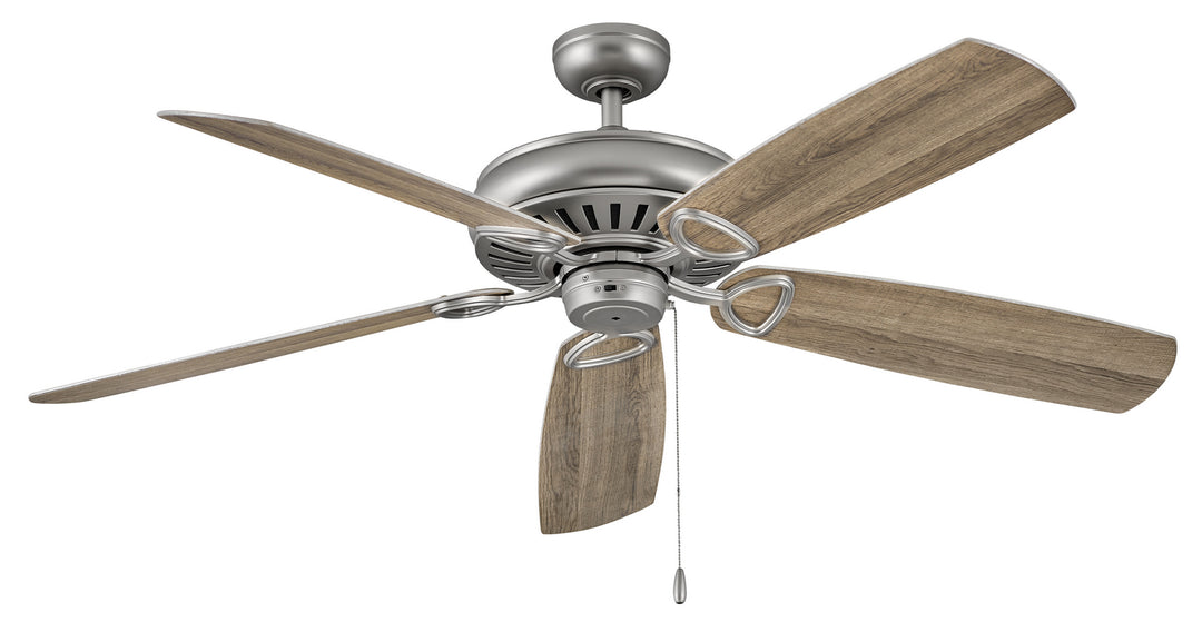 Hinkley Gladiator 900460FSS-NID Ceiling Fan 60 - Satin Steel, Driftwood, Silver/