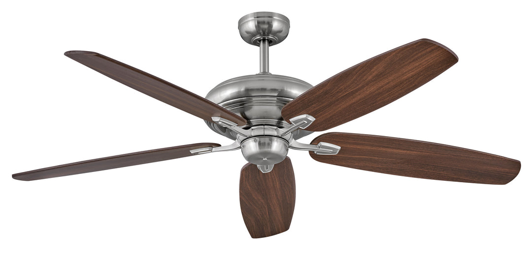 Hinkley Grander 900660FBN-NID Ceiling Fan 60 - Brushed Nickel, Silver, Walnut/