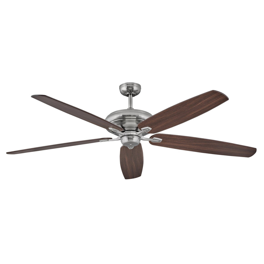 Hinkley Grander 900672FBN-NID Ceiling Fan 72 - Brushed Nickel, Silver, Walnut/