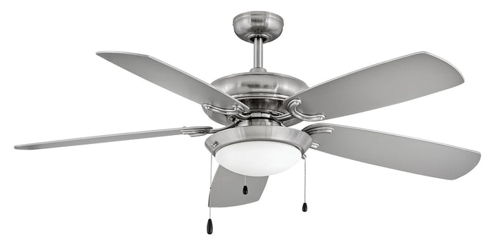 Hinkley Grove 901256FBN-NID Ceiling Fan 56 - Brushed Nickel, Appliance White, Silver/