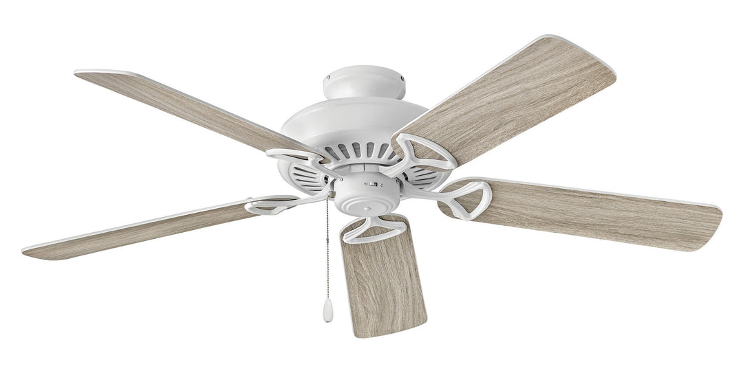 Hinkley Windward 901552FAW-NIA Ceiling Fan 52 - Appliance White, Appliance White, Weathered Wood/