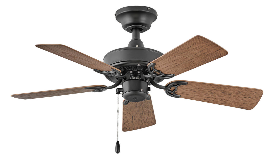 Hinkley Cabana 901836FMB-NWA Ceiling Fan 36 - Matte Black, Walnut/