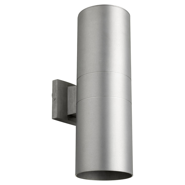 Quorum Cylinder 721-2-16 Outdoor - Brushed Aluminum