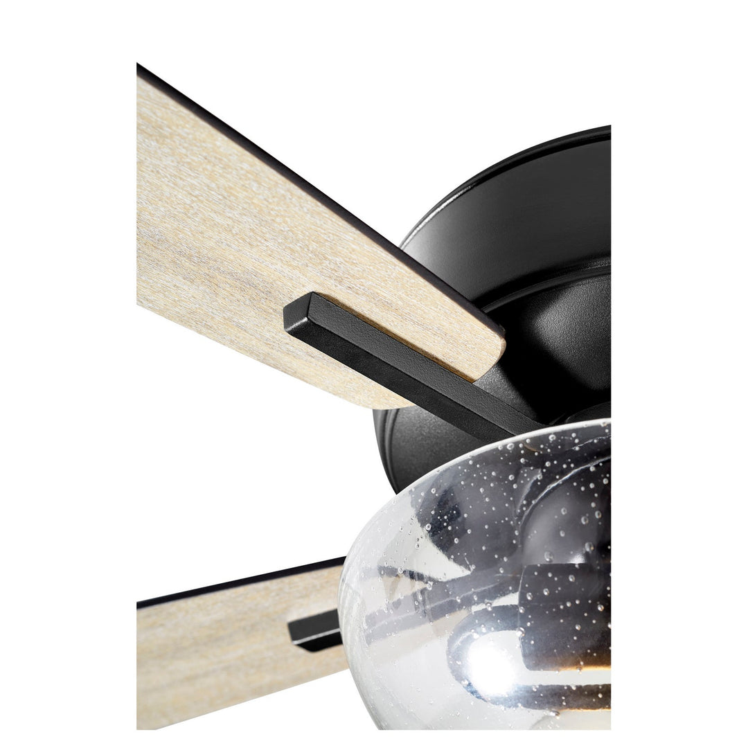 Quorum Breeze 7052-269 Ceiling Fan 52 in. - Textured Black, Matte Black/Weathered Oak