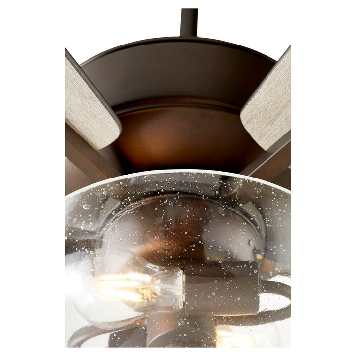 Quorum Breeze 7052-286 Ceiling Fan 52 in. - Oiled Bronze, Oiled Bronze/Weathered Oak