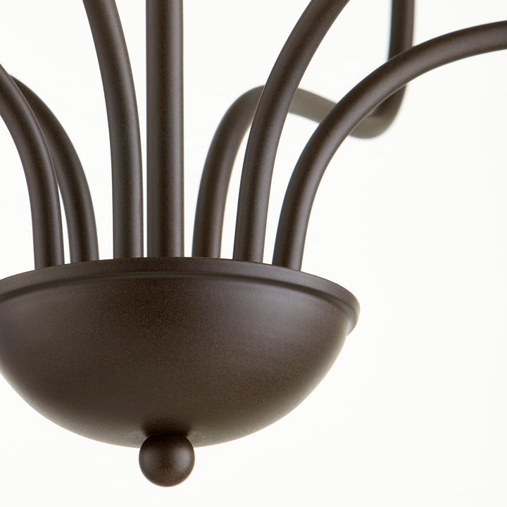 Quorum 6041 Chandeliers 6041-6-86 Chandelier Light - Oiled Bronze