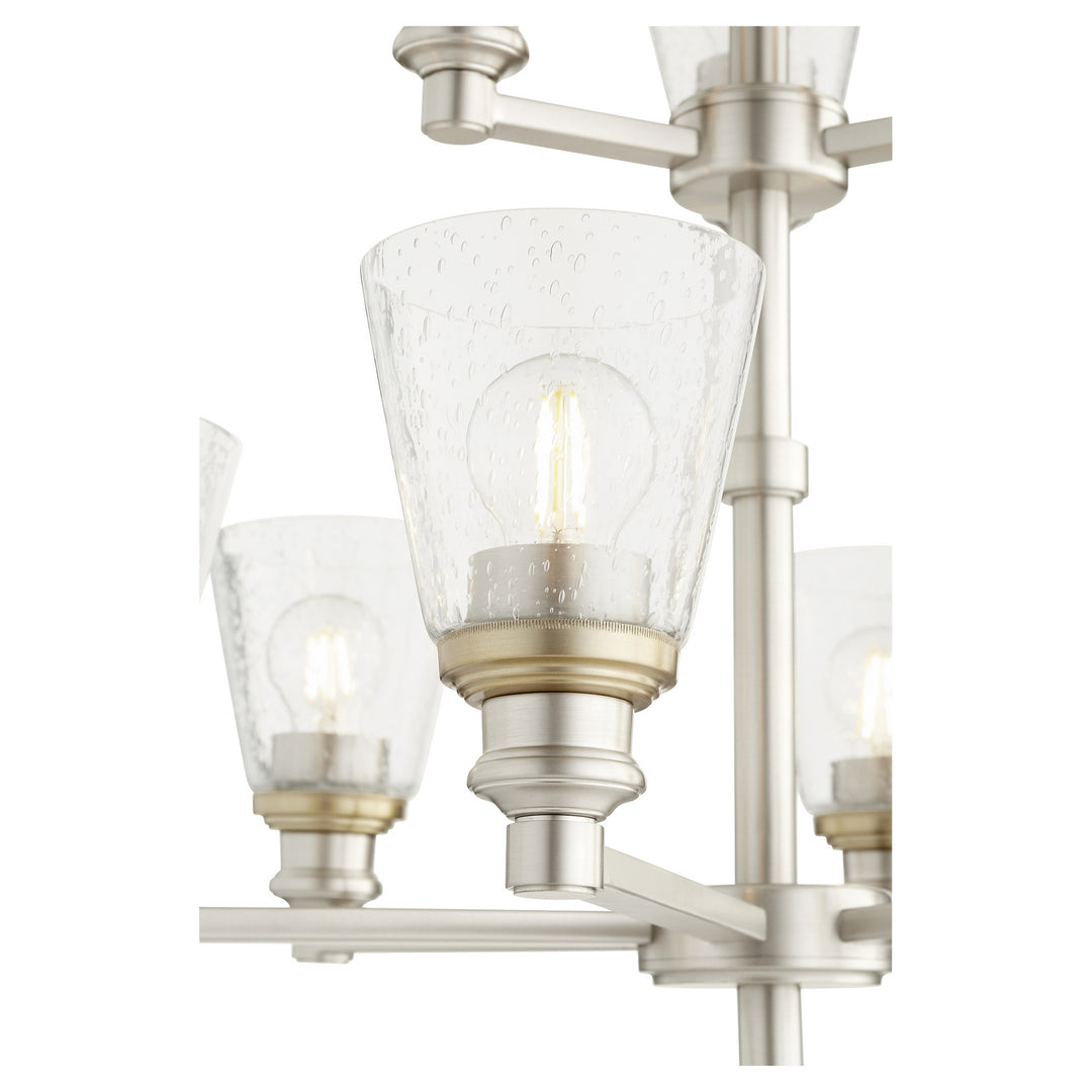 Quorum Dunbar 609-9-65 Chandelier Light - Satin Nickel