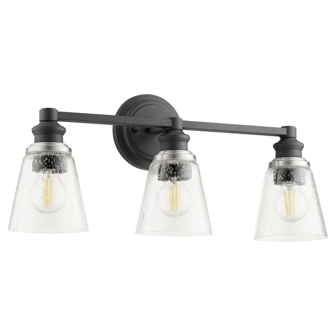 Quorum Dunbar 509-3-69 Bath Vanity Light 23 in. wide - Textured Black