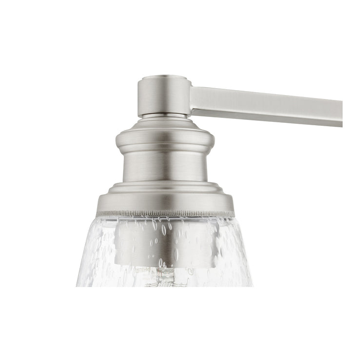 Quorum Dunbar 509-4-65 Bath Vanity Light 32 in. wide - Satin Nickel