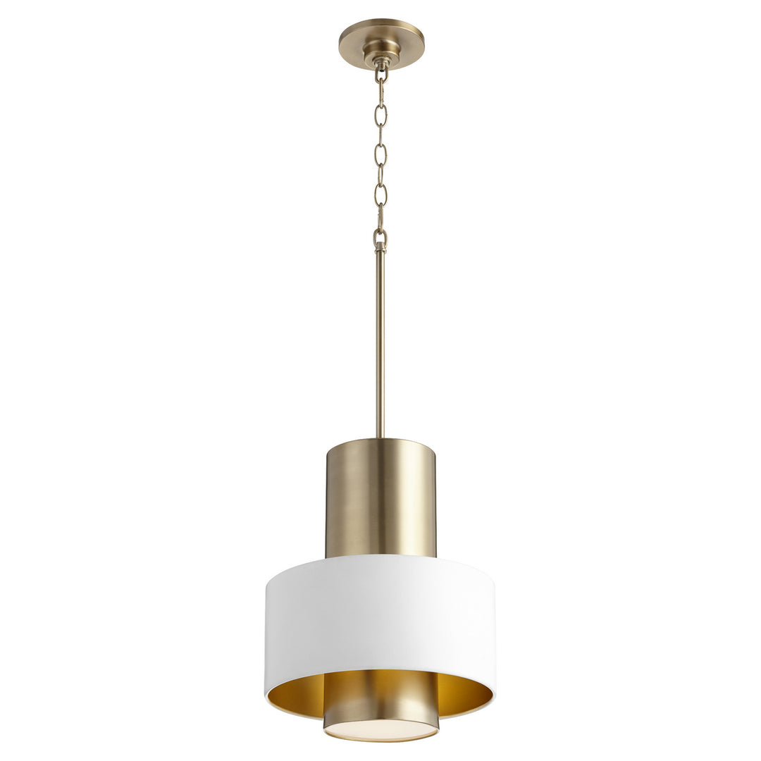 Quorum Cylinder Drum Pendants 8011-0880 Pendant Light - Studio White