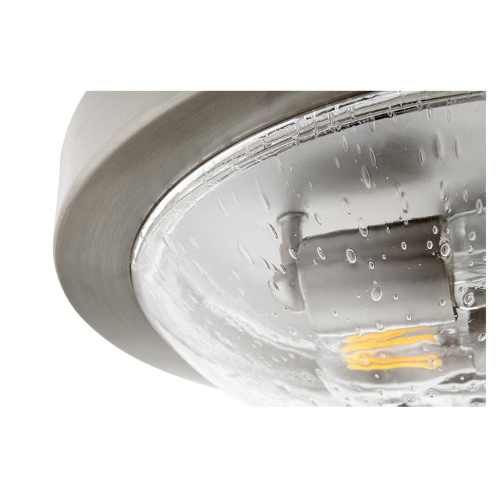 Quorum 3502 Contempo Ceiling Mounts 3502-13-65 Ceiling Light - Satin Nickel W/ Clear/Seeded