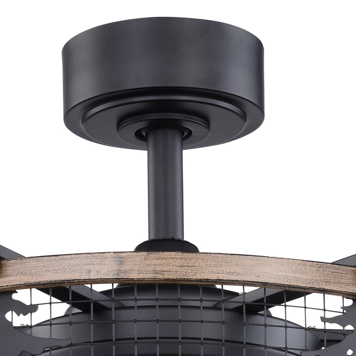 Vaxcel Kodiak F0068 Ceiling Fan - Oil Rubbed Bronze and Burnished Teak, Anigre/