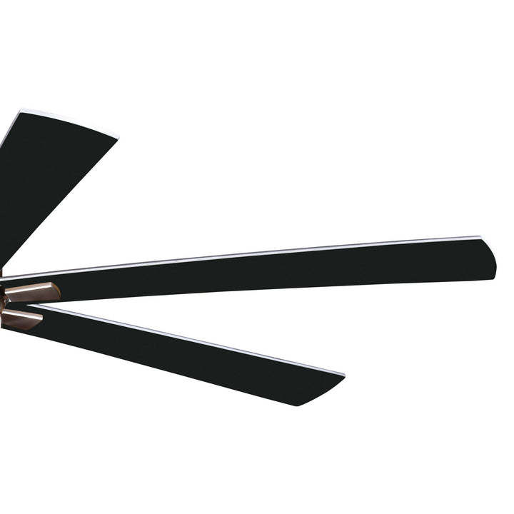 Vaxcel Wheelock F0078 Ceiling Fan - Satin Nickel, Black-Driftwood/