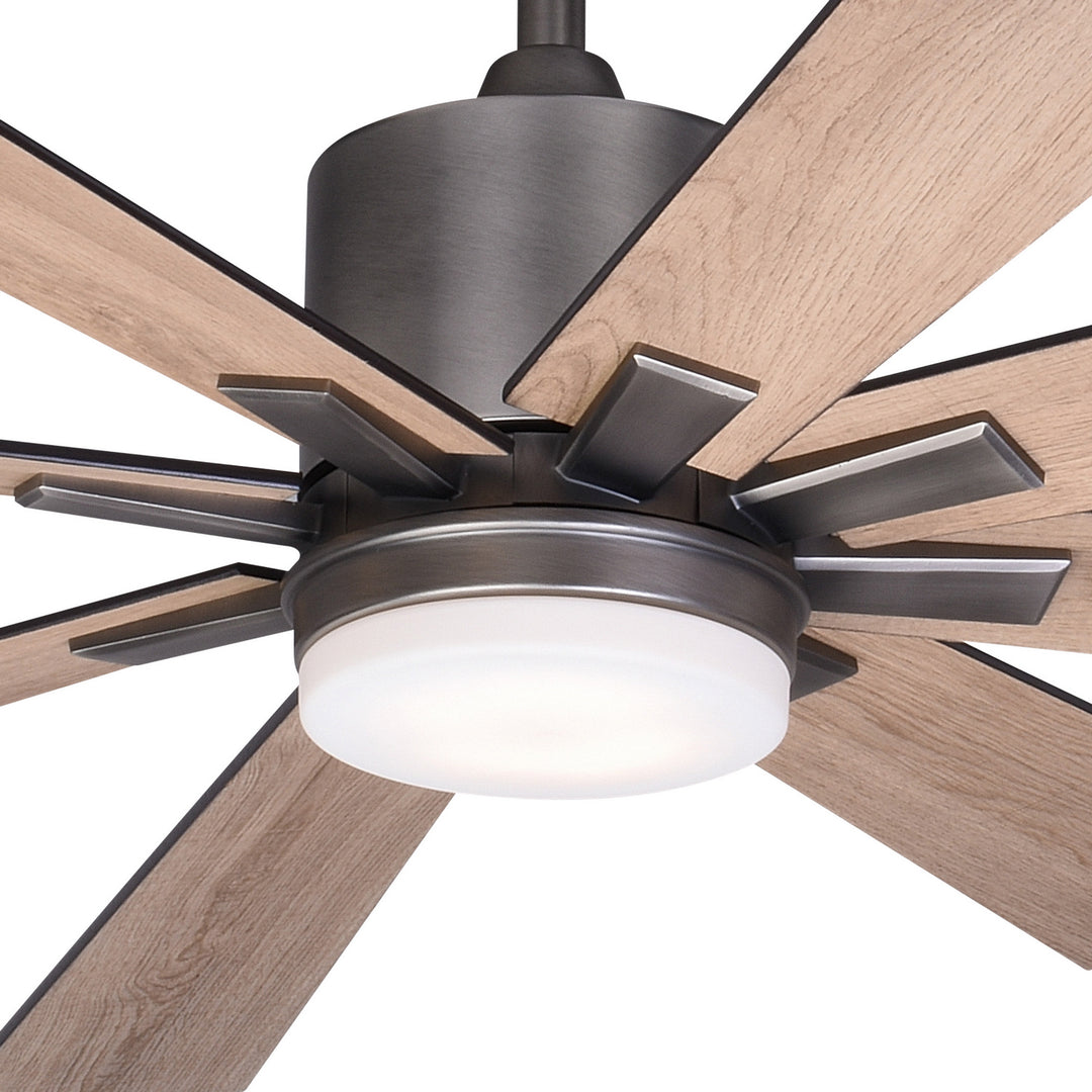 Vaxcel Crawford F0081 Ceiling Fan - Dark Nickel, Oak-Black Walnut/