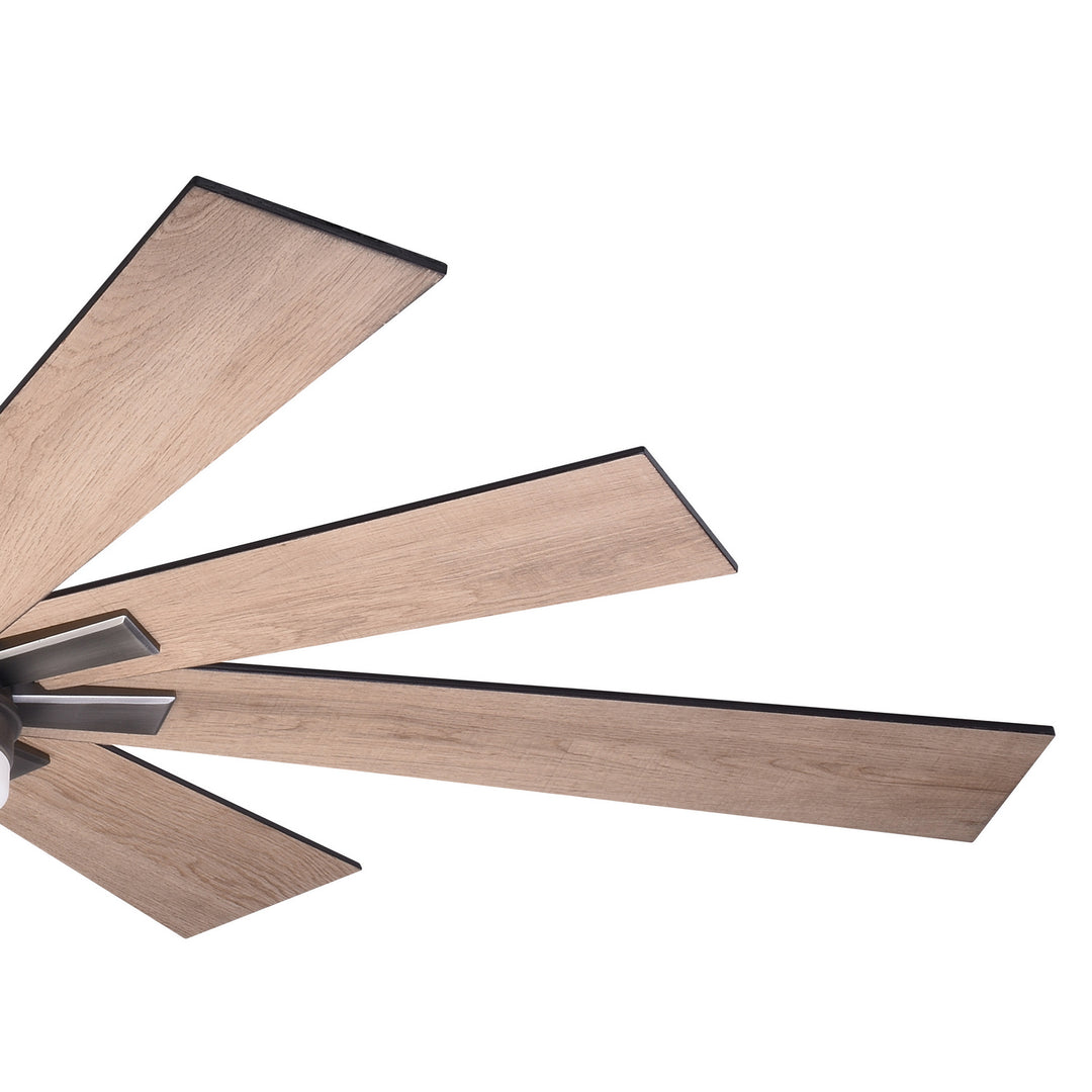 Vaxcel Crawford F0081 Ceiling Fan - Dark Nickel, Oak-Black Walnut/