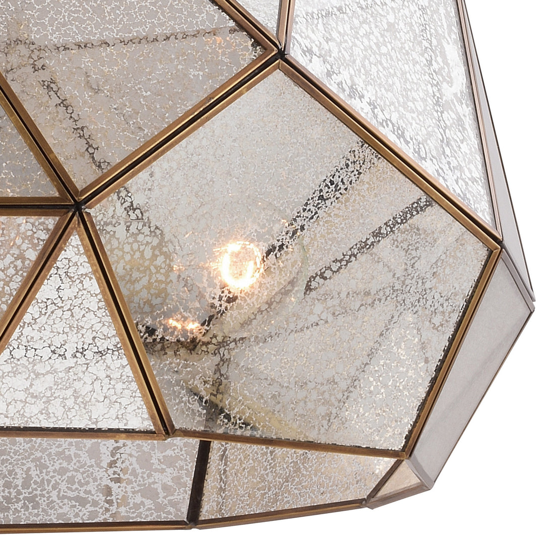 Vaxcel Euclid P0317 Pendant Light - Aged Brass