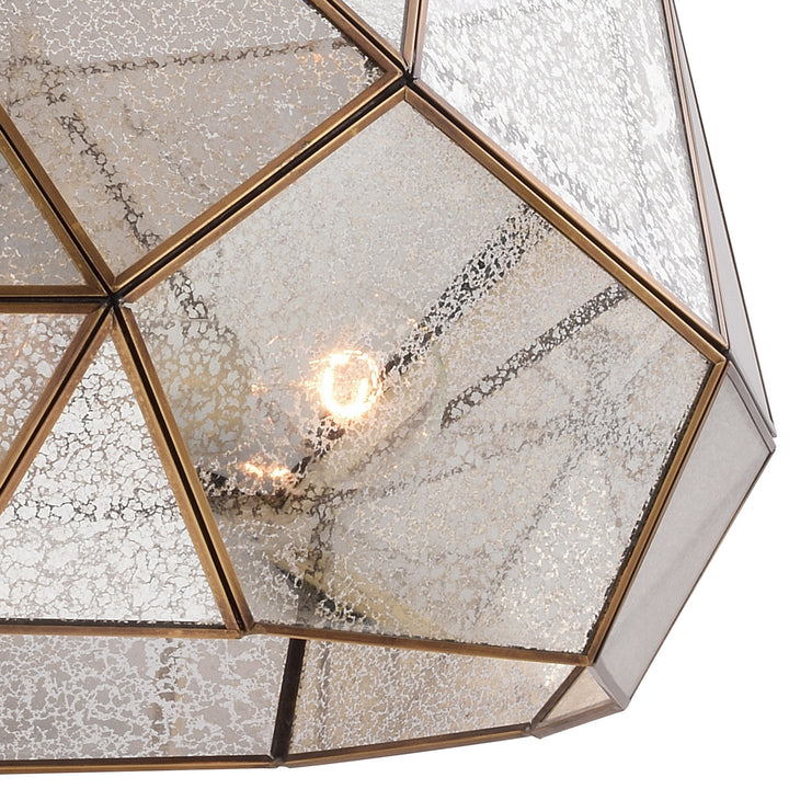 Vaxcel Euclid P0317 Pendant Light - Aged Brass