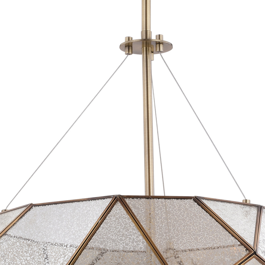Vaxcel Euclid P0317 Pendant Light - Aged Brass