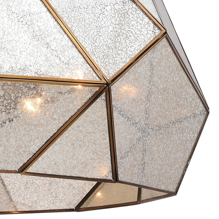 Vaxcel Euclid P0318 Pendant Light - Aged Brass
