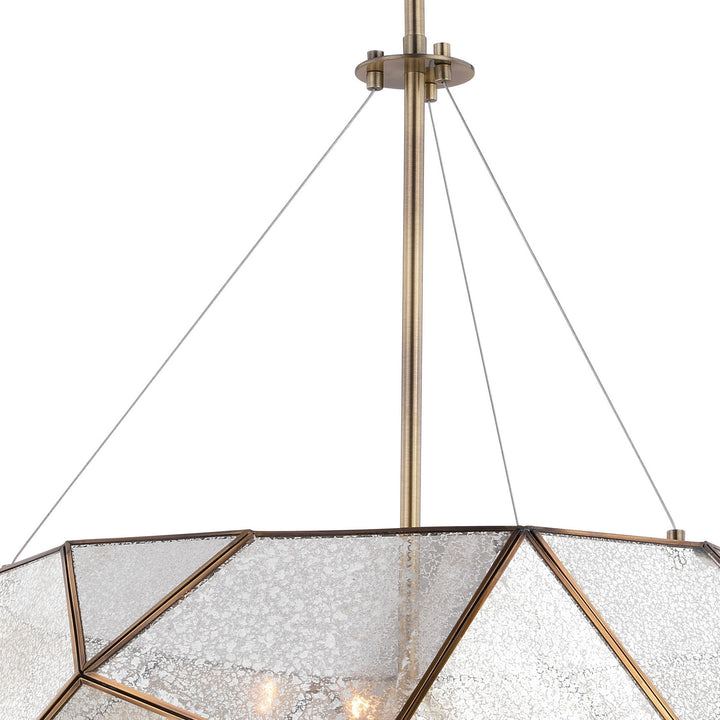 Vaxcel Euclid P0318 Pendant Light - Aged Brass
