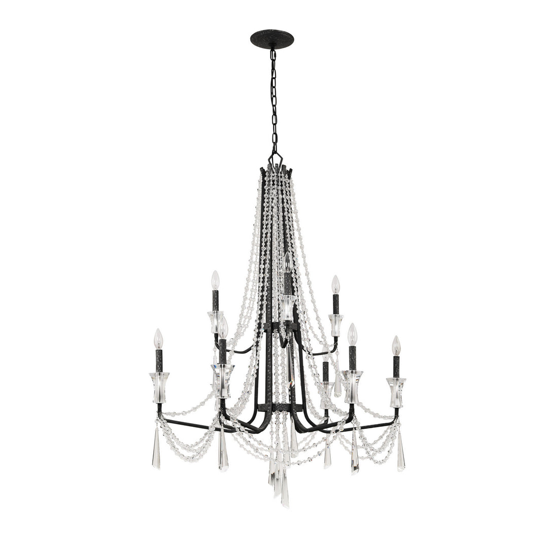 Varaluz Barcelona 270C09OX Chandelier Light - Onyx