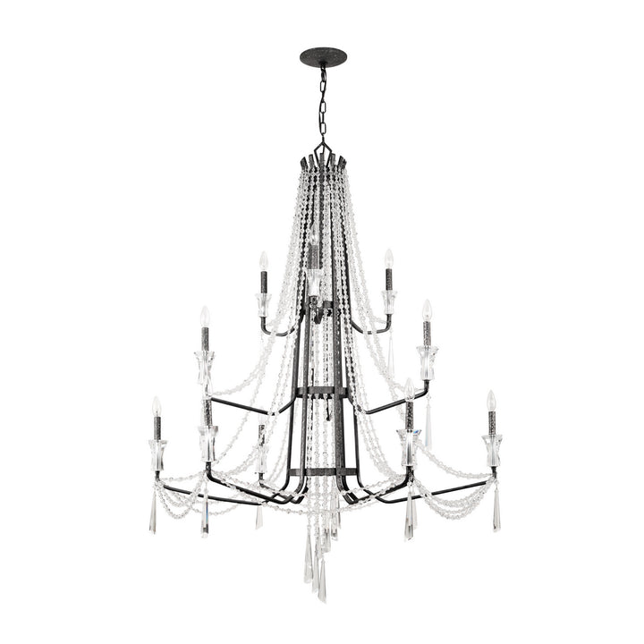 Varaluz Barcelona 270C12OX Chandelier Light - Onyx