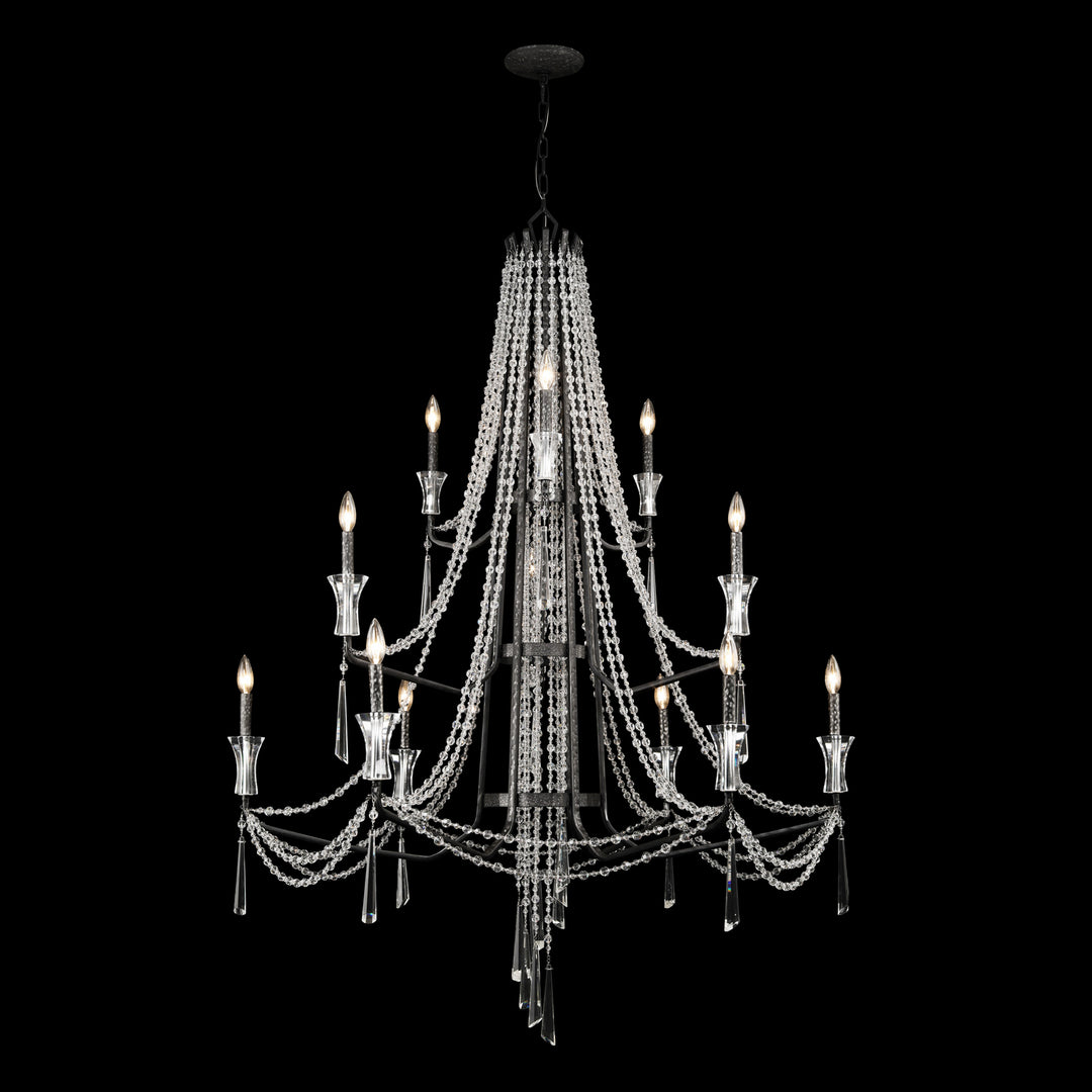 Varaluz Barcelona 270C12OX Chandelier Light - Onyx