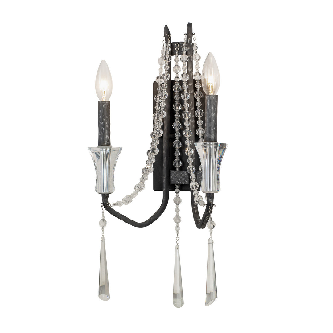 Varaluz Barcelona 270W02OX Wall Sconce Light - Onyx
